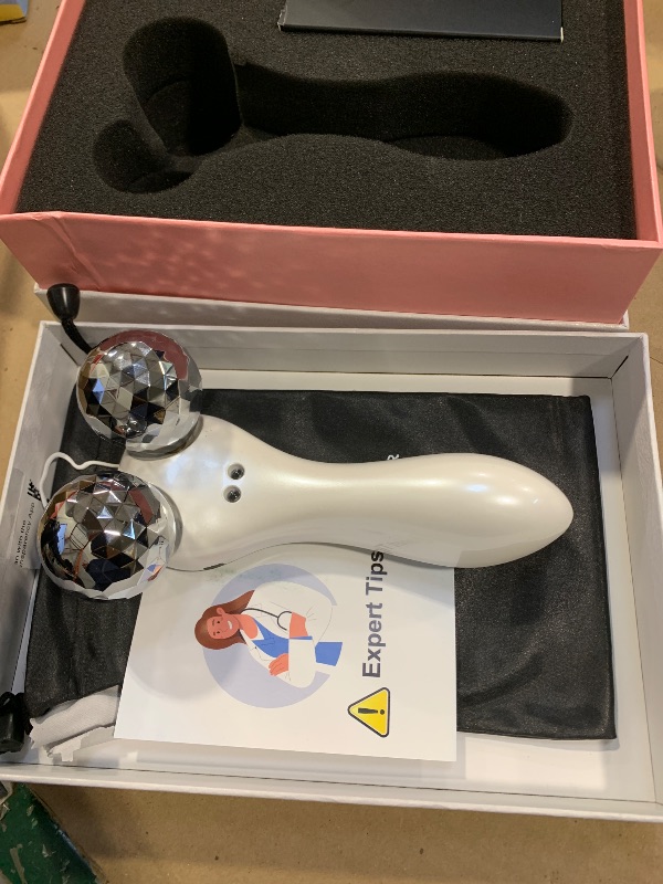 Photo 1 of 4D Microcurrent Face Massager Roller,Electric Rechargeable Face Lift Roller Arms Legs Massager for Anti Aging Wrinkles Facial Massage