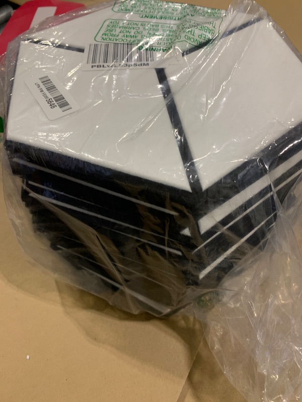 Photo 1 of 22-Pack Self-Adhesive Acoustic Panels, 12" x 10" x 0.4" – High-Density, Flame-Resistant Soundproof Foam. Absorbs Noise and Eliminates Echoes. Enhance Your Space with Hexagonal 3D Design, White Face.