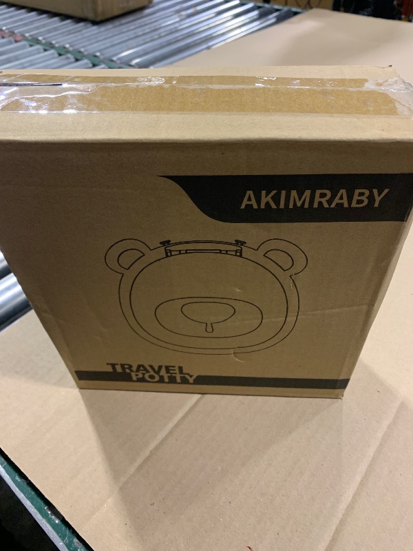 Photo 1 of AKIMRABY Travel Potty Seat for Toddler?Foldable Car Potty for Toddler, Portable Toilet Seat for Kids with Potty Liners, Absorbent Pads, Portable Potty Seat for Toddler Travel, Camping And Outdoor Use