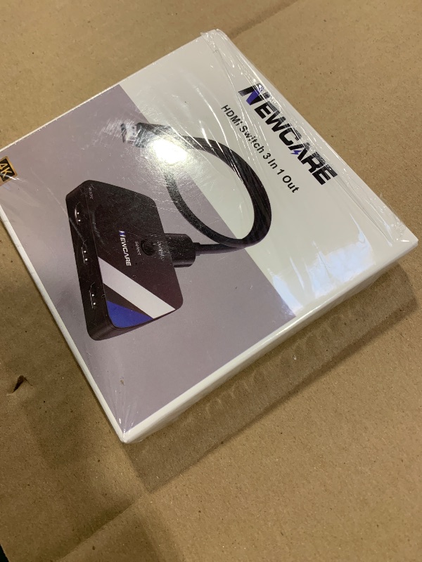 Photo 1 of [Upgrade] HDMI Switch 3 in 1 Out, 4K@60Hz HDMI 2.0 Switch Splitter with 2.6FT Long HDMI Cable, 3-Port HDMI Switcher Selector, Supports 4K 30Hz 3D 1080P HDCP2.2 for PS5 Xbox DVD Player Fire Stick PC