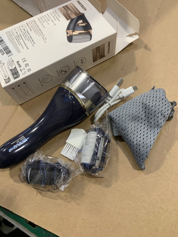 Photo 1 of Electric Foot Callus Removers, Portable Electronic Foot File Pedicure Tools, Electric Callus Remover Kit, Professional Pedi Feet Care for Dead, Hard Cracked Dry Skin (Black)