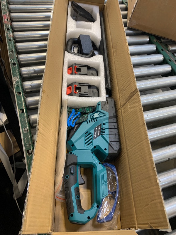 Photo 1 of 20'' Hedge Trimmer Cordless with Battery, Electric Handheld Bush Clipper with 2 Pack Rechargeable Batteries, 3000RPM 180° Rotatable Head, 2/3'' Blade Gap