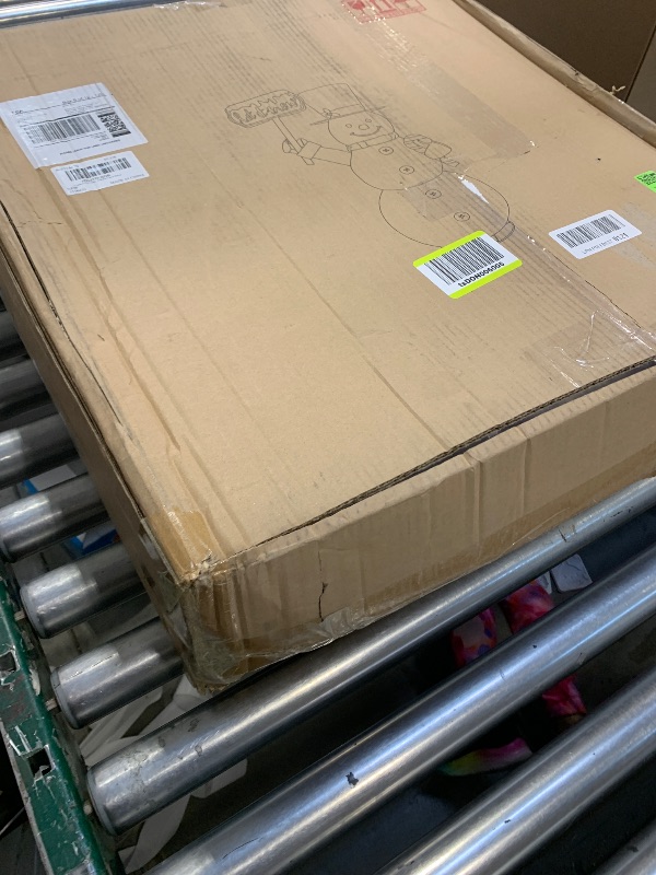 Photo 1 of 5 FT Lighted Christmas Snowmen Outdoor Decorations with 100 Warm White LED Lights