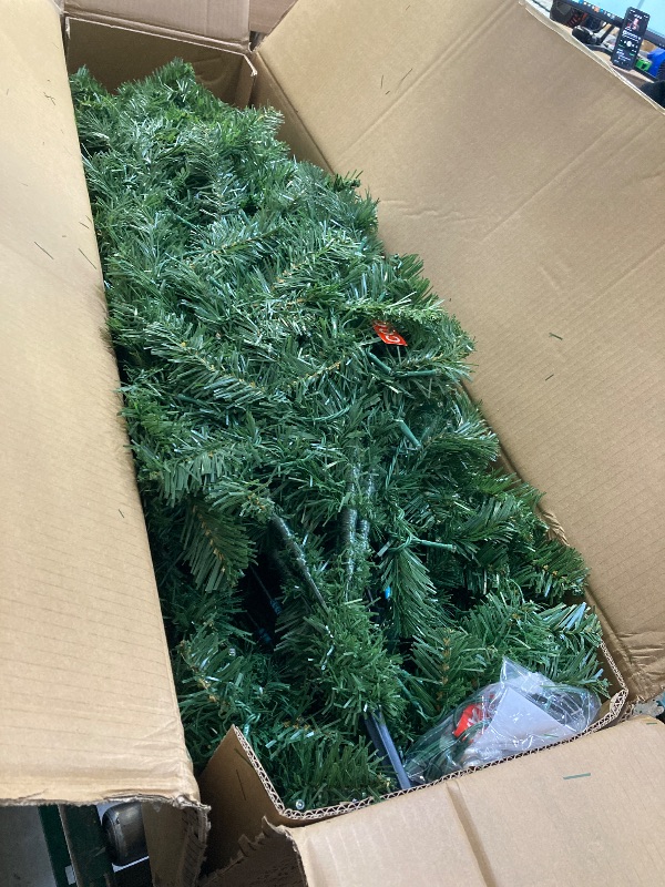 Photo 1 of 7.5' Pre-Lit LED Balsam Fir Artficial Christmas Tree with Color Changing, Flashing, Fading Lighting Effects