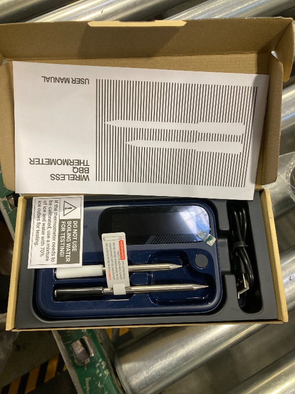 Photo 1 of 5G WiFi Wireless Meat Thermometer for Smoker Bluetooth, Dual Probes, Fitflavor Bluetooth Meat Thermometer for Grill BBQ, Smart Meat Probe for Food Cook Oven Grilling, Rechargeable