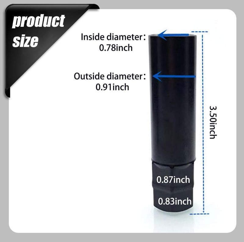 Photo 1 of 1 PC Car Lug Nut Installation Tool for Wrench, Anti-Theft Metal Vehicle Screw Replacement Tool, Universal Durable Automotive Lug Nut Socket Key Tool Accessories for Truck (Black #7 Spline)