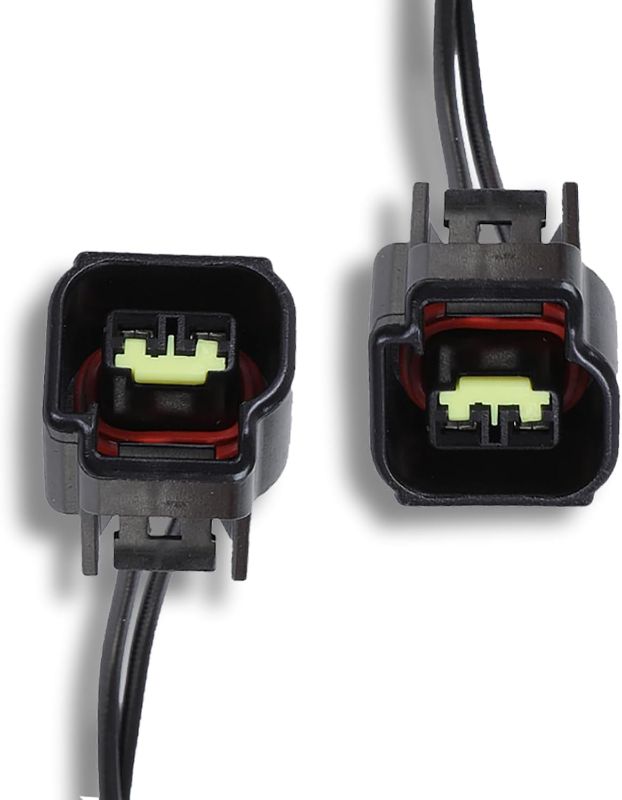 Photo 1 of 2 PCS Automotive DJ7022Y-2.3-21 Ignition Coil Plug, High Voltage Package Camshaft Position Sensor Connector Harness, Two-pin Plug Play Replacement Accessories, Compatible with Focus (Black)