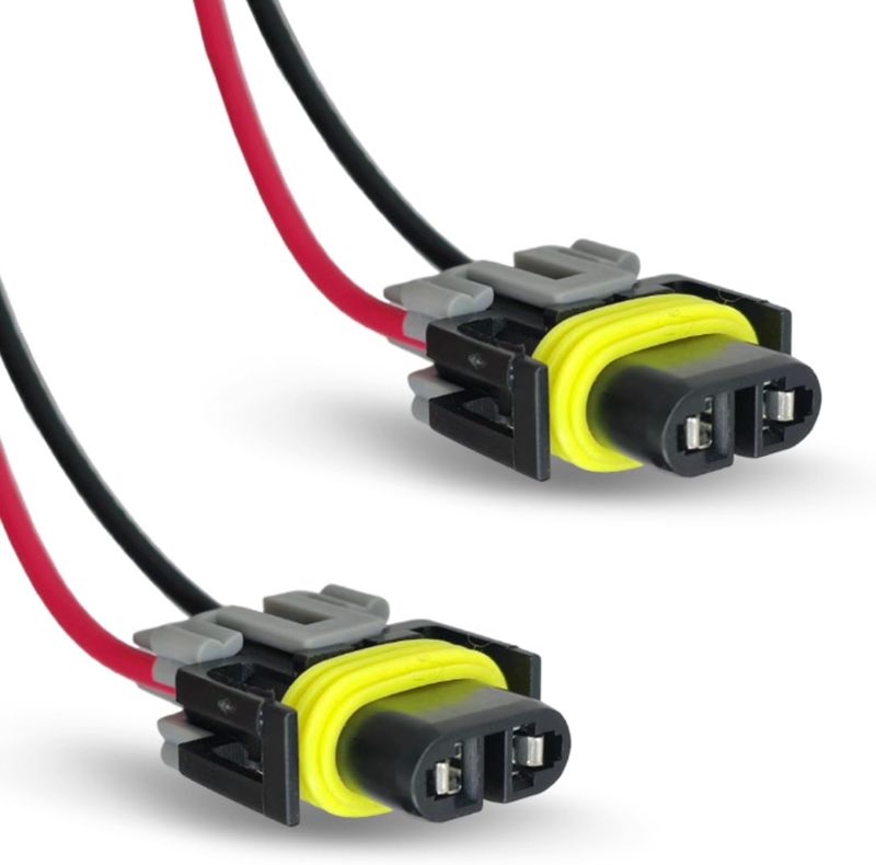 Photo 1 of 1 PC DJ7028Y-2.8-21 Multi-Purpose Socket Connector, H11 Fog Light Harness Plug, Pigtail Adapter Waterproof Connector, Suitable for Most Models (Black)
