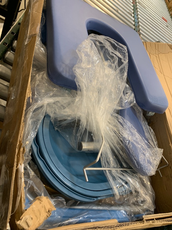 Photo 1 of 3 in 1 Foldable Shower Wheelchair (350 Pounds), Bedside Commodes Shower Commode Wheelchair Transport Chair with Shower,Toilet,Shower Comode Wheelchairs for Elderly and Disabled