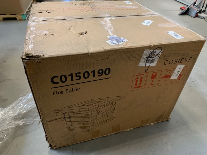 Photo 1 of COSIEST outdoor propane fire pit table, model C0150190.