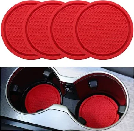 Photo 1 of Car Cup Coaster, 4pcs Universal Cup Holders Embedded In Ornaments