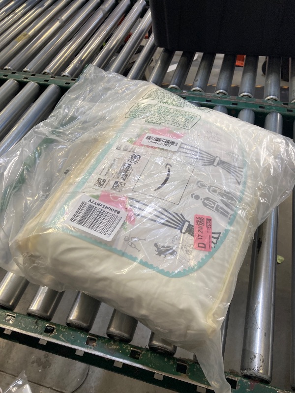 Photo 1 of 50ft x 12ft Wrinkle Free Ivory Backdrop Curtains for Parties, 10 Panels Silky 12FT Long Photo Backdrop Drapes Back Drop Cloth for Wedding Birthday Photography Background Decor