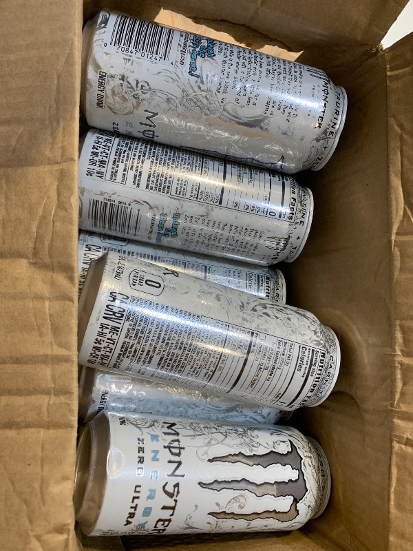 View 2 of 10pcs Monster Energy Zero Ultra, Sugar Free Energy Drink, 16 Ounce