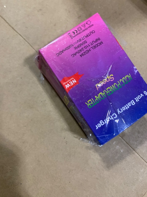 Photo 1 of 6 Volt Charger for Flybar/Kidzone Bumper Car?Replacement Chargers for Kids Ride On Car Toys?6V Battery Charger for Ride on with Charging Indicator Light,Input: AC110-240V,Output: 6V 1A