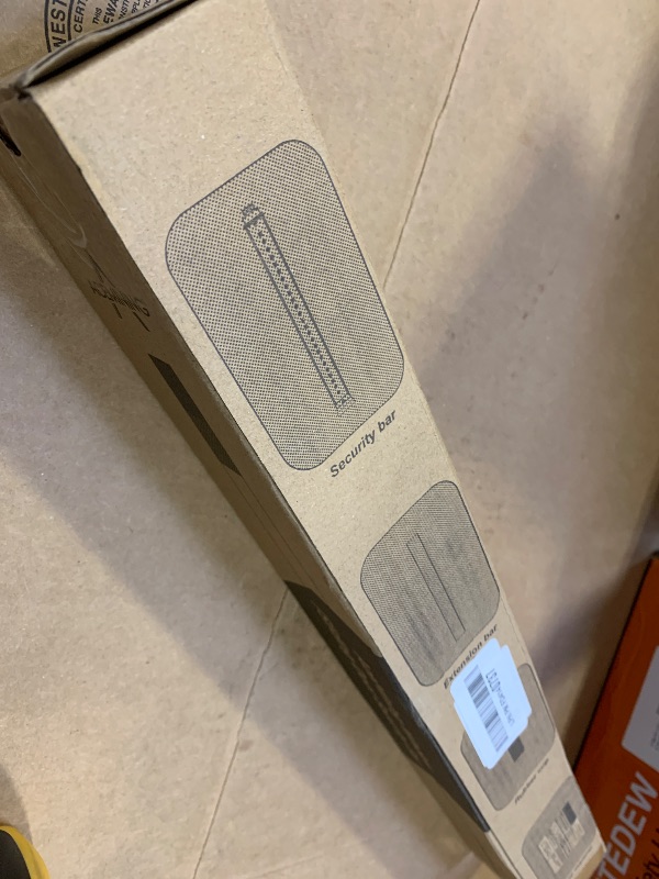 Photo 1 of AceMining Sliding Door Security Bar,Heavy Duty Sliding Patio Door Lock Bar, 20-50inch Adjustable Multi-use Window Security Bars, Sliding Door Stopper,White,1Pack