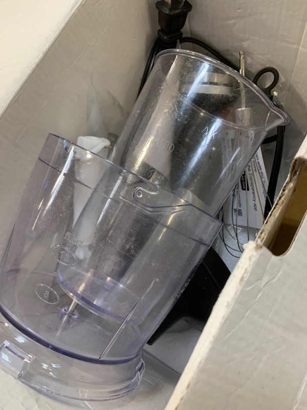 Photo 1 of ***PARTS ONLY*** MegaWise Pro Titanium Reinforced 5-in-1 Immersion Hand Blender, Powerful 400W with 80% Sharper Blades, 12-Speed Corded Blender, Including 500ml Chopper, 600ml Beaker, Whisk and Milk Frother (Black)