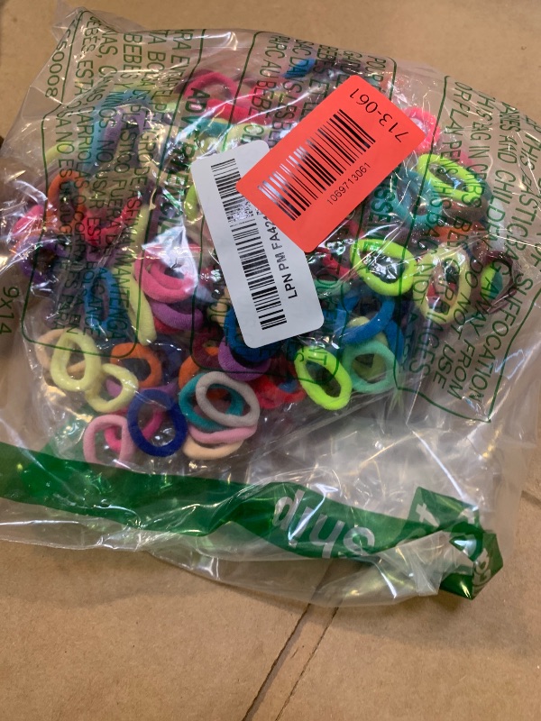 View 2 of  Baby Hair Ties – No Damage Elastic Ponytail Holders, Soft Seamless Multicolor Hair Bands for Toddlers and Girls, Baby Hair Accessories 