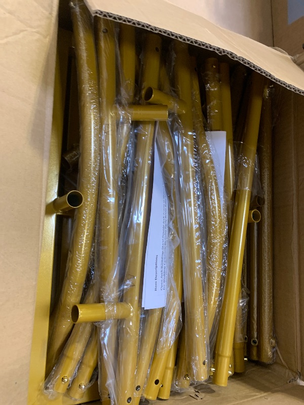 Photo 1 of Open Arch Backdrop Stand,Double Arch Frame U Shaped Wedding Arches for Wedding Ceremony Birthday Party Bridal Baby Shower Photo Booth Garden Floral Balloon Arch Decoration