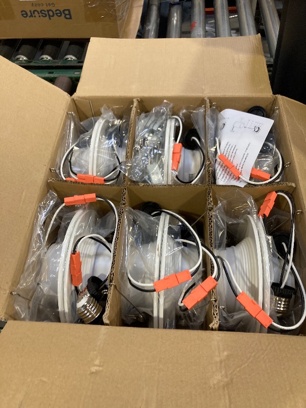 Photo 1 of POWERASIA 12 Pack 6 Inch 5CCT Dimmable LED Recessed Lights, Metal LED Retrofit Can Lights 12W=75W, 1200LM, Selectable 2700K-6000K, ETL and Energy Star Certified