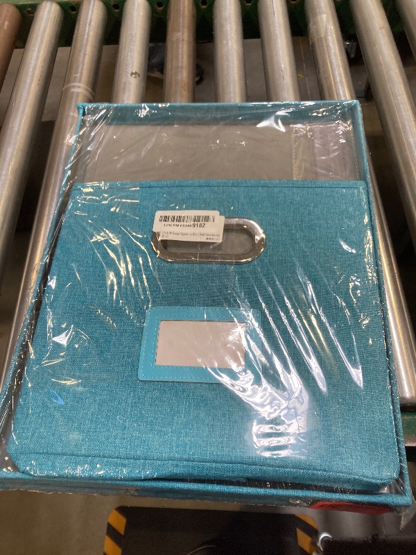 Photo 1 of 2 Pack File Storage Organizer, Document Organizer, Portable File Box with Lid, Fit for Letter/Legal File Folder Storage,Calamine Blue+Cobalt Green,Box only