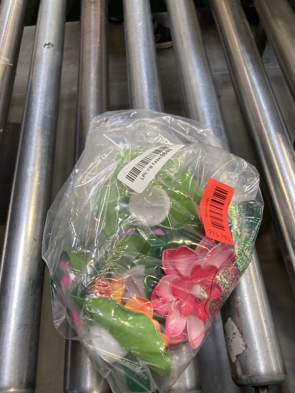 Photo 1 of 6 Pcs Diwali Lotus Lamp Decorations, Led Waterproof Flameless Lotus Tea Lights with Water Lily Pad, Home Garden Pond Indian Temples Pooja Gifts