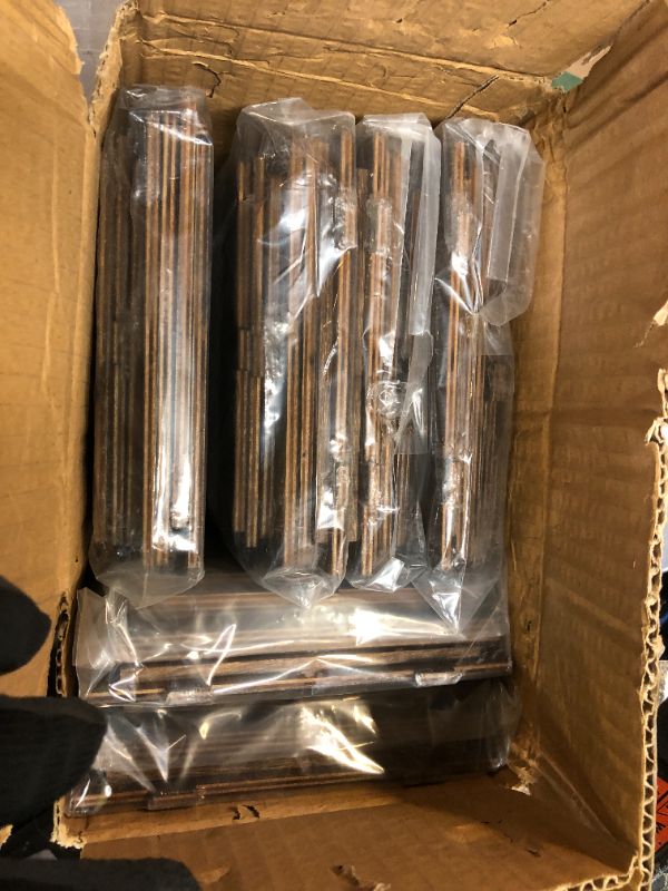 Photo 1 of 6 Pack Square Tissue Box Cover (6 x 6 x 6 inches) Rustic Wood Tissue Box Holder with Slidingout Bottom Wooden Tissue Box Cover Cube for Tabletop Stands Bathroom Bedroom Dinner Table