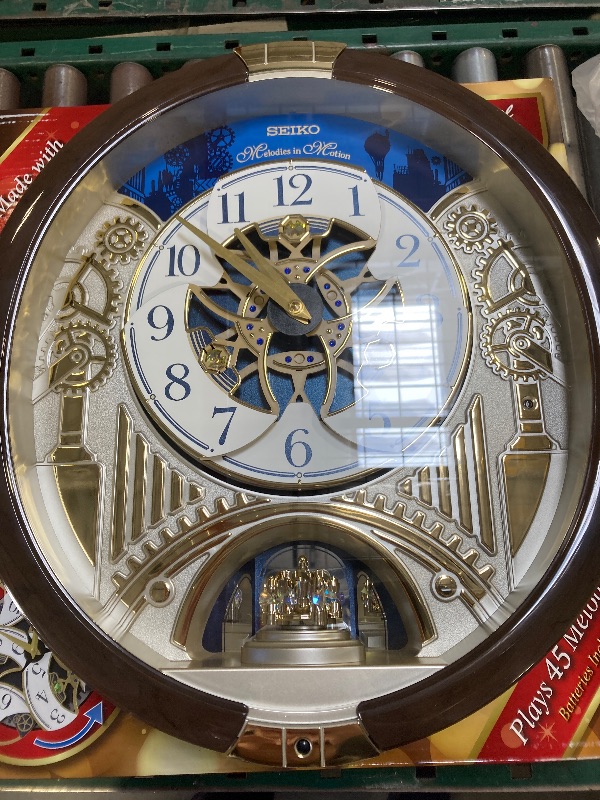 Photo 1 of Seiko Melodies In Motion 2025 Golden Rhythm Musical Wall Clock (Limited Edition)