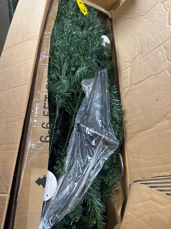 Photo 1 of 6 Ft Pre- Christmas Tree Spruce with Remote Control, 300 Warm White Multi-Color Changing LED Lights, Artificial Hinged/Feel Real/Realistic for Home, Holiday Decoration Dual Color LED