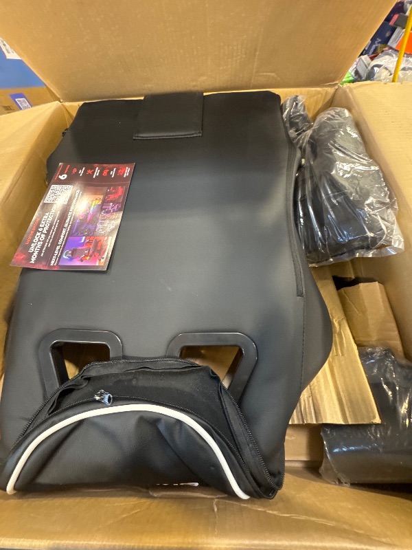 Photo 1 of GTRACING Ergonomic GTWD-200 Gaming Chair with Adjustable Pillows and Footrest, White