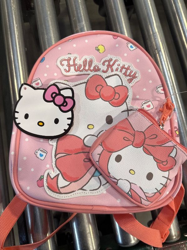 View 2 of Licensed Kids 10.5" Mini Backpack with Coin Purse, Hello Kitty
