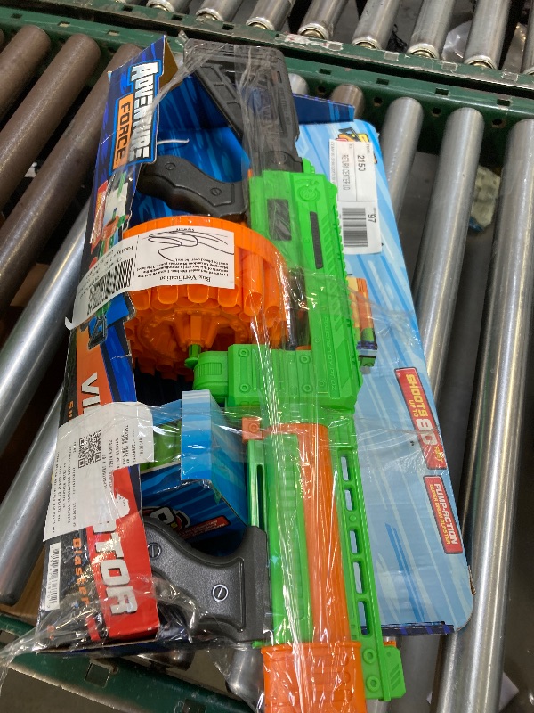 View 2 of Adventure Force Villainator Pump-Action Super-Drum Foam Dart Blaster Slamfire Power Compatible with Most Standard Full-Length NERF Elite and XShot D
