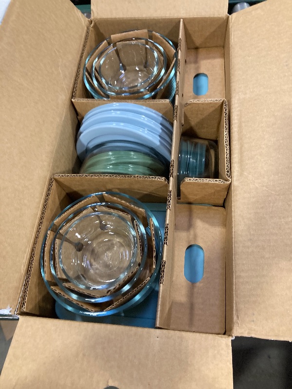 Photo 1 of 32-Piece Anchor Hocking Glass Food Storage Containers with Colorful Lids