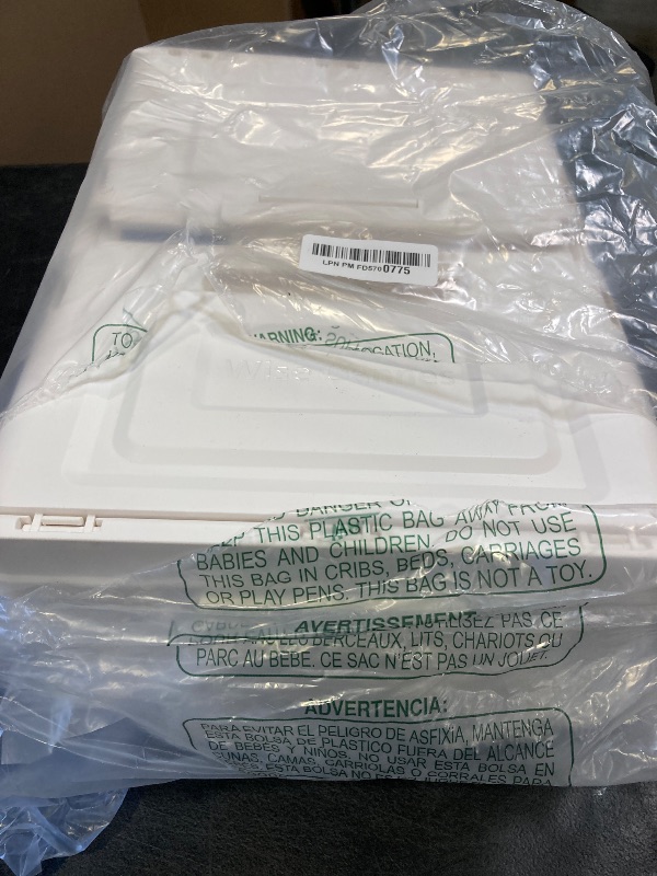 Photo 1 of 4 Tier Storage Bins with Lids, 23QT Stackable Closet Organizers and Storage with Wheels, Collapsible Storage Boxes, Foldable Plastic Storage Containers for Home, Office, Dorm Room-White