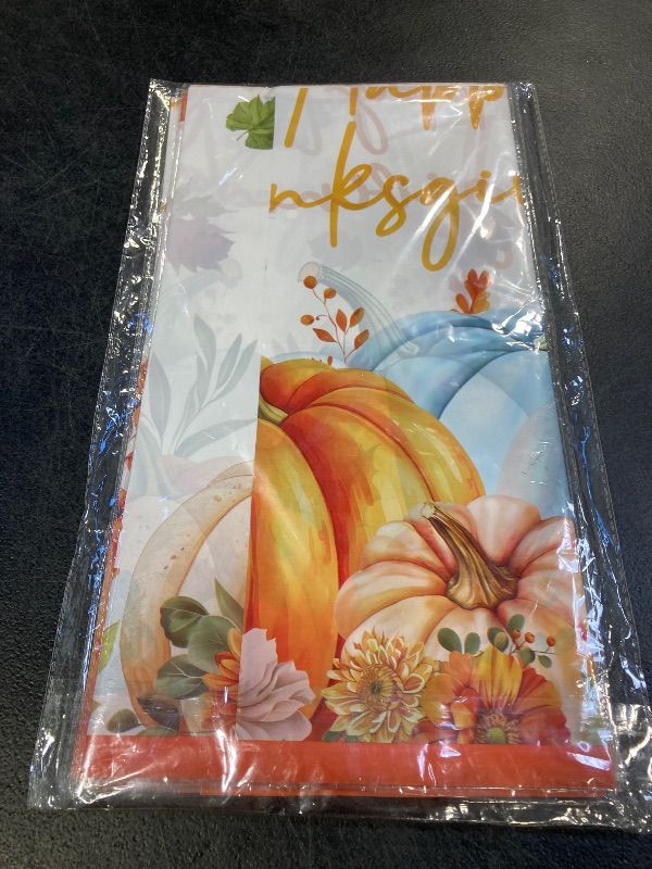 Photo 1 of 3 Pack Thanksgiving Coloring Tablecloth for Kids, Happy Thanks Giving Table Cloth - 137 x 54 Inches Jumbo Paper Fall Turkey Pumpkin Coloring Table Cover Poster Activity for Thanksgiving Tables Décor