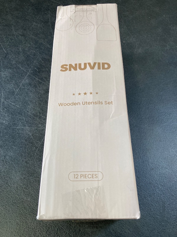 Photo 1 of 12 Pack Wooden Spoons for Cooking - Natural Teak Kitchen Utensils Set with Spatulas
