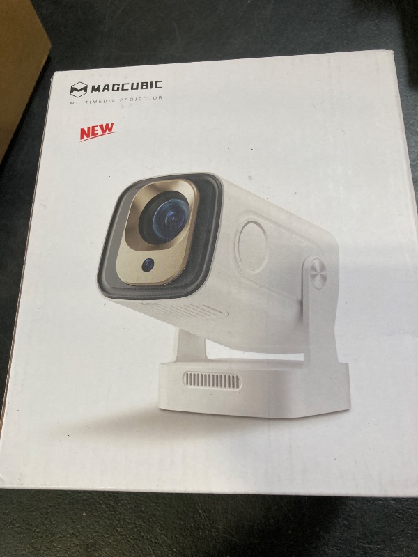Photo 1 of ?Auto Focus&1080P?Magcubic Mini Smart Projector with 4K Support, Portable Projector with WIFI and Bluetooth, 5W Speaker, Built in Apps, Voice Control, Outdoor Movie Projector