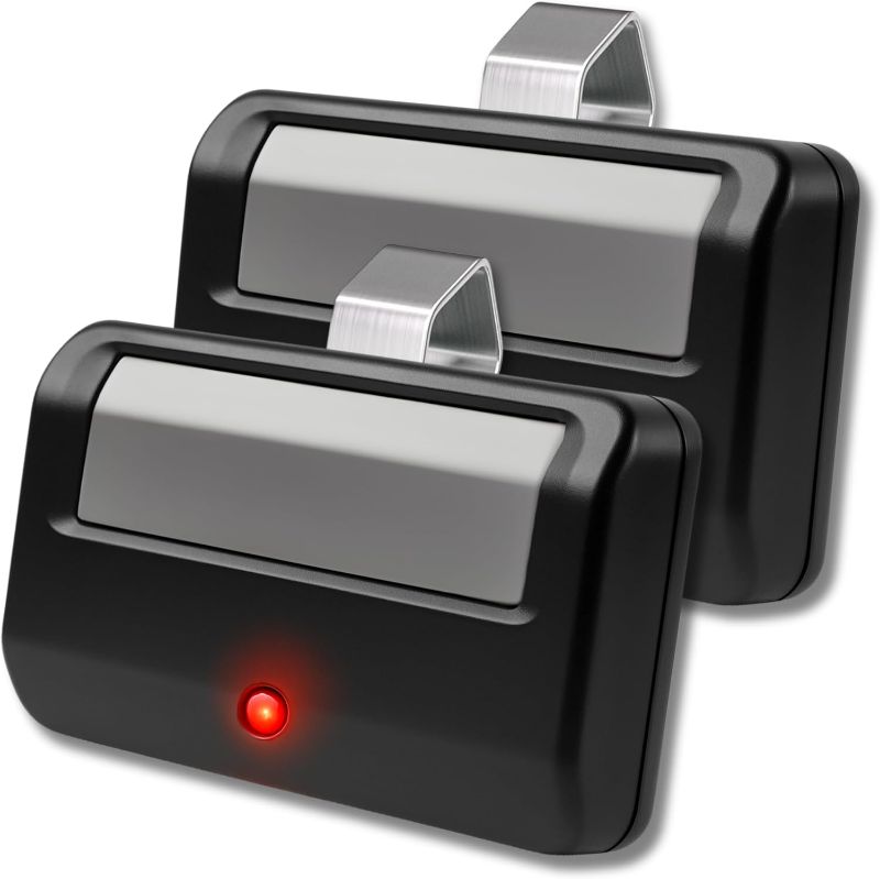 Photo 1 of 2X for 891LM Liftmaster Craftsman Chamberlain Universal Garage Door Opener Remote, 1993 to Present Garage Clicker, Replacement Garage Door Remote for 5 Learn Button
