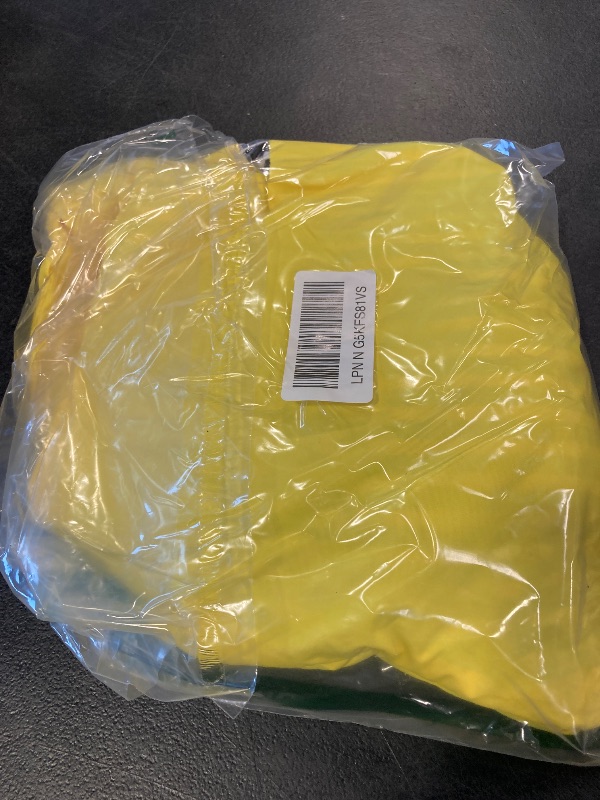Photo 1 of Hiheart Boys Girls Waterproof Rain Jackets Lightweight Hooded Cotton Lined Raincoats Yellow 6-7