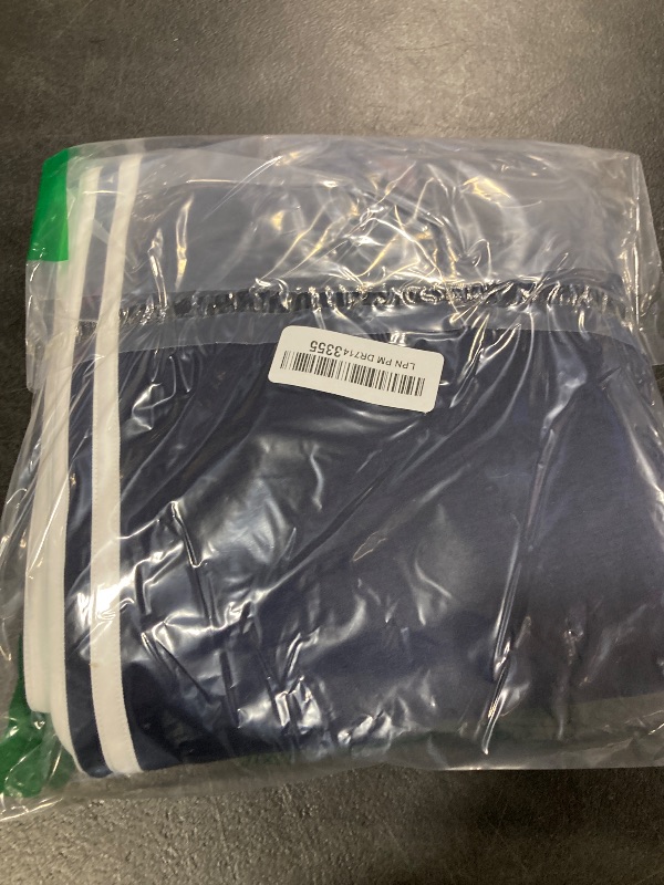 Photo 1 of adidas Men's Essentials Fleece Tapered Cuffed 3-Stripes Pants, Legend Ink, Medium