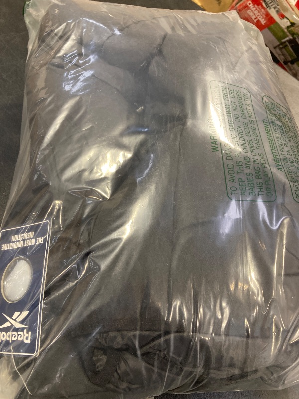 Photo 1 of Reebok Men's Winter Jacket - Water Resistant Heavy Puffer Coat with Hood - Quilted Insulated Warm Winter Coat for Men, Size X-Large, Black Ink