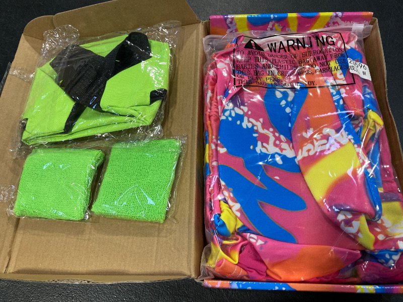 Photo 1 of 80s Workout Costume for Men, Halloween Cosplay Couples Suit Outfits, 80s 90s Men Workout Costume Outfit Set - M