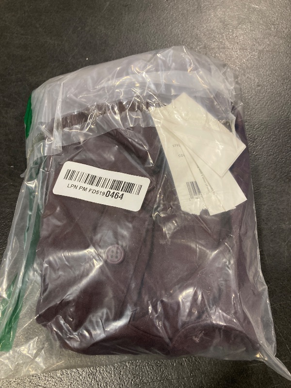 Photo 1 of **SEE NOTES** Vince Men's Garment Dye L/S Polo Shirt, Washed Pinot Vino, Medium US