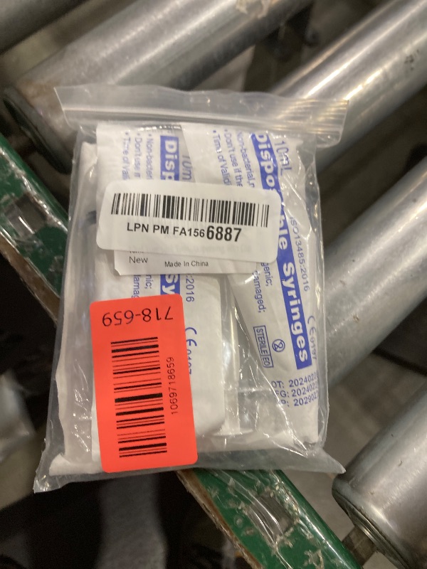 Photo 1 of 10mL Luer Lock Syringe 4 Pack Large Plastic Sterile Syringes without Needle, for Liquid, Oral, Measurement, Dispensing, with Cap