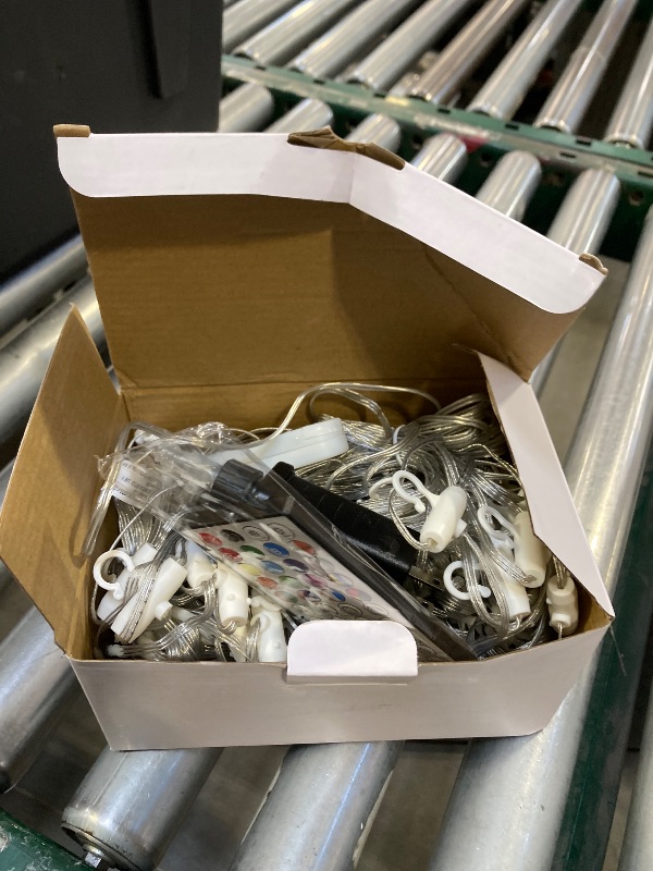 Photo 1 of ZAIYW WiFi Smart RGB Color Changing Curtain Lights - 600 LED, Compatible with Alexa, App Control, Music Sync, Plug in for Christmas Wedding Outdoor Decor