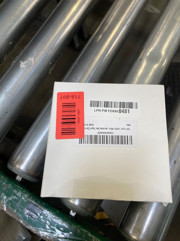 Photo 1 of 100 Count 5 INCH White Paper Lollipop Sticks,Cake Pop Sticks,Sucker Sticks for Cookies,Rainbow Candy,Chocolate,Cake Topper(Dia 4mm)