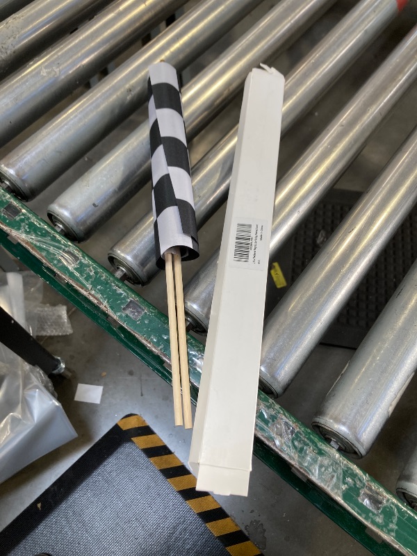 Photo 1 of 2 Pcs 8×12 inch Checkered Flag, Black and White Racing Flag on Wood Stick - Hand Held Stick with Kid-Safe Spear Top, Children's Party Decoration