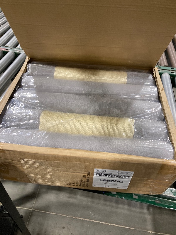 Photo 1 of ABCPET Floor to Ceiling Cat Tree, Cat Tower with Adjustable Height 98-110 Inches, 5 Tiers Tall Cat Tree Floor to Ceiling with Cozy Bed,Platforms, Sisal Scratching Posts for Large Cats, Gray