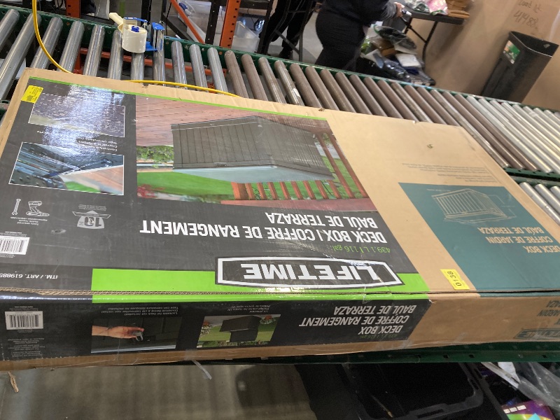 Photo 1 of LifeTime Modern Outdoor Storage Deck Box 116 G