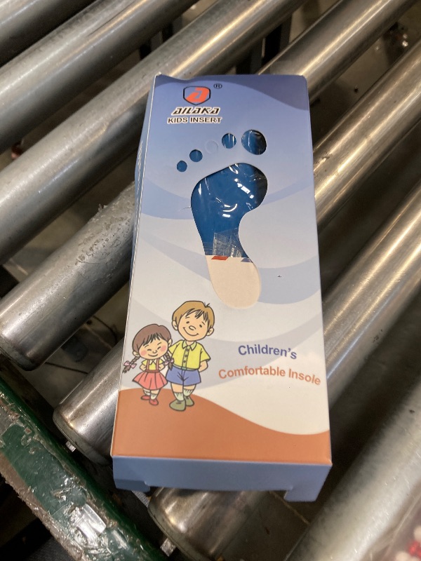 Photo 1 of Ailaka Kids Orthotic Arch Support Insoles, PU Foam Cushioning Arch Support Shoe Insert for Overpronation Children Toddlers Flat feet, Plantar Fasciitis(4-6 M US Big Kid)