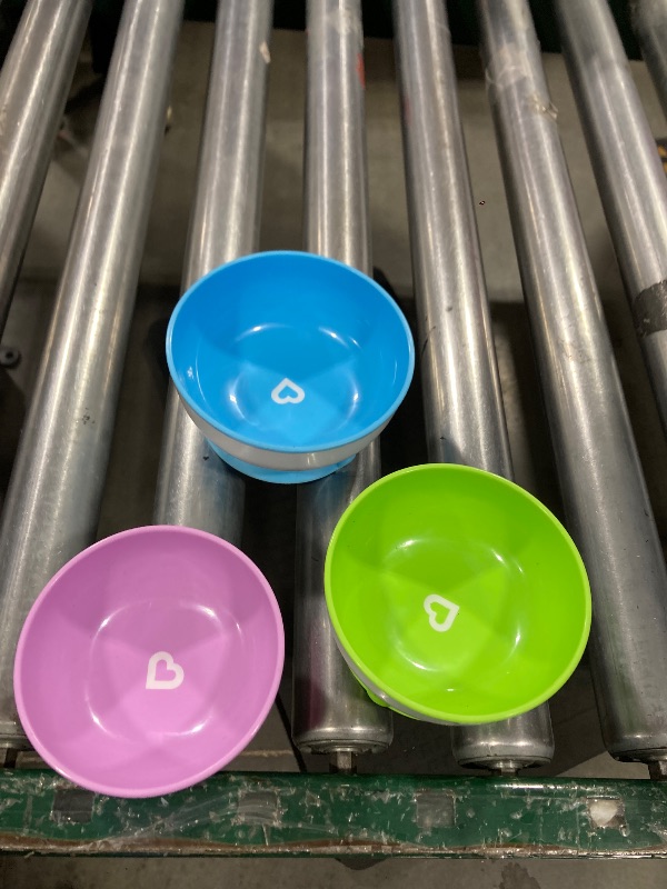 Photo 1 of 3 Pack Suction Bowls with Munchkin Stay Strong Suction